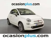 Usado Fiat 500C Lounge 69 CV (50 kW) 2017 Blanco Descapotable