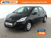 Usado Peugeot 208 Active 82 CV (60 kW) 2014 Negro Utilitario