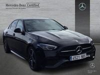Usado Mercedes C220 AMG line 200 CV (147 kW) 2025 Negro obsidiana Berlina