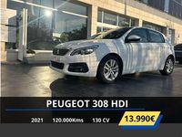 Usado Peugeot 308 Active 131 CV (96 kW) 2021 Blanco Berlina