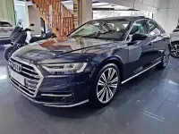 Usado Audi A8 Ambiente 286 CV (210 kW) 2018 Azul Berlina