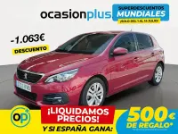 Usado Peugeot 308 Active 130 CV (95 kW) 2019 Rojo Berlina