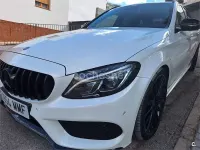 Usado Mercedes C220 AMG line 170 CV (125 kW) 2016 Blanco Familiar