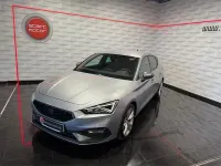 Usado Seat Leon FR 150 CV (110 kW) 2021 Gris / platagris plata Berlina