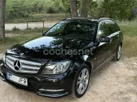Usado Mercedes C200 Avantgarde 136 CV (100 kW) 2011 Negro Familiar