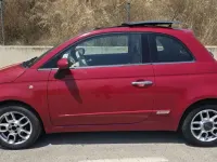 Usado Fiat 500 71 CV (52 kW) 2009 Rojo Descapotable