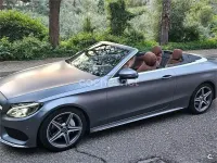 Usado Mercedes C220 170 CV (125 kW) 2017 Gris / plata Descapotable