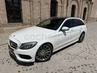 Usado Mercedes C220 AMG line 170 CV (125 kW) 2015 Blanco Familiar