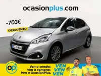Usado Peugeot 208 Style 100 CV (73 kW) 2017 Gris Utilitario