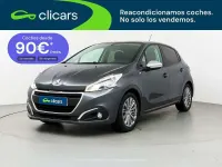 Usado Peugeot 208 Style 99 CV (72 kW) 2017 Gris Utilitario