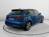 Usado Audi A3 S-Line 116 CV (85 kW) 2019 Azul Berlina