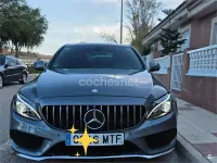 Usado Mercedes C200 AMG line 136 CV (100 kW) 2017 Gris / plata Berlina