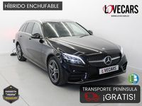 Usado Mercedes C300e AMG 306 CV (225 kW) 2020 Negro Familiar