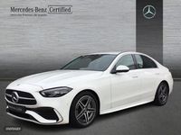 Usado Mercedes C200 AMG line 184 CV (135 kW) 2023 Blanco Berlina