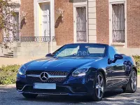 Usado Mercedes SLC200 184 CV (135 kW) 2016 Azul Descapotable