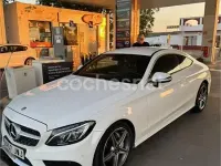 Usado Mercedes C220 AMG line 170 CV (125 kW) 2017 Blanco Coupe