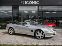 Usado Mercedes SL500 306 CV (225 kW) 2002 Gris / plata Descapotable