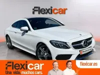 Usado Mercedes C220 AMG line 170 CV (125 kW) 2015 Blanco Coupe