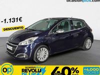 Usado Peugeot 208 Allure 110 CV (80 kW) 2018 Azul Utilitario