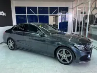Usado Mercedes C220 AMG line 170 CV (125 kW) 2015 Gris / plata Berlina