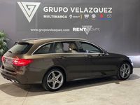 Usado Mercedes C220 AMG line 170 CV (125 kW) 2018 Marrón Familiar