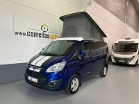 Usado Ford Transit Custom Trend 131 CV (96 kW) 2017 Azul Familiar