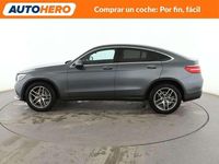 Usado Mercedes GLC220 AMG line 170 CV (125 kW) 2019 Gris Coupe