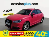 Usado Audi A1 S-Line 90 CV (66 kW) 2018 Rojo