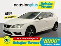 Usado Seat Leon Style 110 CV (80 kW) 2018 Blanco Berlina