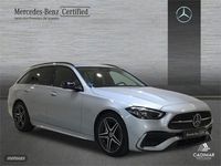 Usado Mercedes C220 AMG line 200 CV (147 kW) 2023 Plata hightech Familiar