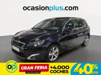 Usado Peugeot 308 Allure 125 CV (91 kW) 2013 Azul Utilitario