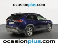 Käytetty Toyota RAV4 Hybrid Luxury 218 HP (160 kW) 2019 Sininen Katumaasturi