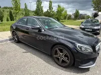 Usado Mercedes C220 AMG line 170 CV (125 kW) 2017 Negro Berlina