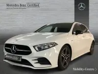 Usado Mercedes A180 AMG line 116 CV (85 kW) 2021 Blanco polar Berlina