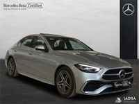 Usado Mercedes C220 AMG line 200 CV (147 kW) 2021 Gris Berlina
