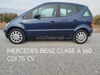 Usado Mercedes A160 Elegance 75 CV (55 kW) 2004 Azul Monovolumen