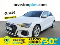 Usado Audi A3 S-Line 150 CV (110 kW) 2023 Blanco Berlina