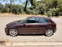 Usado Audi A3 S-Line 110 CV (80 kW) 2016 Granate Berlina