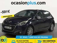 Usado Peugeot 208 Allure 99 CV (72 kW) 2016 Azul Utilitario