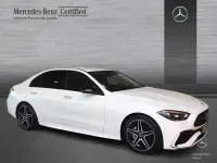 Usado Mercedes C220 AMG line 200 CV (147 kW) 2022 Blanco polar Berlina
