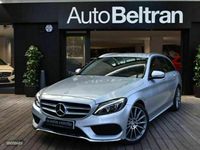Usado Mercedes C220 170 CV (125 kW) 2017 Plateado Familiar