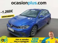 Begagnad VW Polo Life 95 HK (69 kW) 2022 Blå Halvkombi
