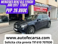 Usado Mercedes GLC220 170 CV (125 kW) 2017 Azul SUV
