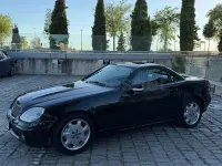 Usado Mercedes SLK200 163 CV (119 kW) 2002 Negro Descapotable