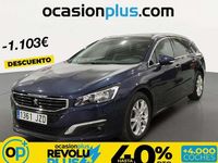 Usado Peugeot 508 SW Allure 150 CV (110 kW) 2017 Azul Familiar