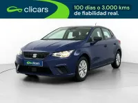 Usado Seat Ibiza Reference 95 CV (69 kW) 2017 Azul Berlina