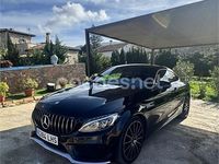 Usado Mercedes C220 AMG line 170 CV (125 kW) 2016 Negro Coupe