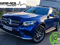 Usado Mercedes GLC250 211 CV (155 kW) 2018 Azul SUV
