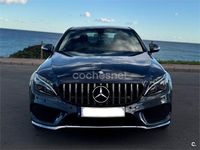 Usado Mercedes C220 AMG line 170 CV (125 kW) 2015 Negro Berlina