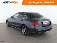 Usado Mercedes C200 AMG line 171 CV (125 kW) 2014 Gris Berlina
